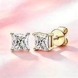 Fashionable 0.5~2.0ct Selection of Moissanite Diamonds Silver Certificated Earrings