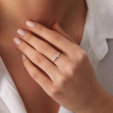 Remarkable GRA Certified Full Moissanite Diamonds Engagement Wedding Ladies Rings 925 Sterling Silver Fine Jewellery