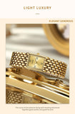 New Arrival Fashion Casual Luxury New Watches for Women Waterproof Square Dial Steel Belt Quartz Wrist Watches