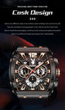 PLAYBOY Top Brand High Quality Multifunction Original Fashion Waterproof Silicone Strap Quartz Watch for Men
