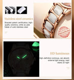 Luxury Brand Musical Note Ceramics New Watches For Women - Fashion Ladies Casual Female Quartz Watches