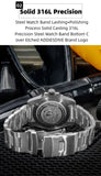Luxury Brand Calendar Display 20Bar Waterproof Ceramic Bezel 316L Stainless Steel C3 Super Luminous Quartz Men Watches