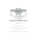 Fabulous D Colour VVS1 Rectangle Moissanite 925 Silver Trendy Sparkling Ring