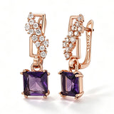 Multicolour 14K Gold Filled AAA Lab Created Zircon Diamonds Lizard Drop Earrings
