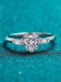 Fabulous Heart-shaped GRA Moissanite Diamonds Sterling 925 Silver Simple Marriage Proposal Fine Jewellery