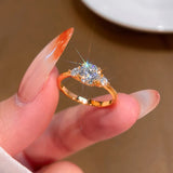 Impressive 1.2 Carat VVS1 D Colour Moissanite Solitaire Rings for Women