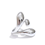 18K Gold Plated High Quality Smooth Stainless Steel Geometric Casting Distinctive