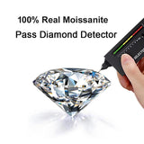 Awesome 0.5CT / 1CT D Colour Moissanite Diamonds Rings For Women Silver Engagement Wedding Diamond Jewellery with GRA