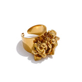 18K Gold High Quality Stainless Steel Metal Heart Tassel Handmade Exclusive Design Ring