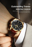 Luxury Quartz Watch for Men Casual Fashion Waterproof Original Leather Strap Wristwatch - Popular Choice