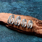 Striking Genuine ♥︎ High Quality Moissanite Diamonds ♥︎ Double Hoop Earrings for Women - Fine Jewellery