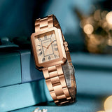New Arrival Super Elegant Fashion Square Roman Dial Stainless Steel Strap Japanese Movement 3Bar Quartz Watches