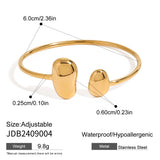 Two Colour 18K Gold Plated Creative Reversible Heart Design Stainless Steel Ring