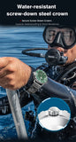 Solar Dive Luxury Quartz 316L Stainless Steel 300M Waterproof Diving Sport Watches