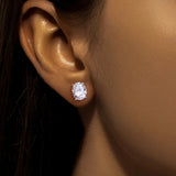 Luxury 0.5-2 Carat Radiant Emerald Pear Asscher Princess Cut Moissanite Diamonds Earrings