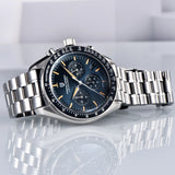 Luxury Chronograph AR Sapphire Mirror Ceramic Bezel New Moon Men's Quartz Watches
