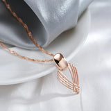 14K Gold Filled  New Fashion Glossy Unusual Geometry Hollow Pendant Necklace for Women