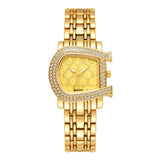 New Arrival Luxury Brand Hot Sale Gold Colour Zircon Crystals Diamonds Gorgeous  Box Design Watch - Ideal Gift