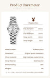 New Original Luxury Women Watch Waterproof Calendar Luminous Stainless Steel Elegant Fashion Quartz Wristwatches