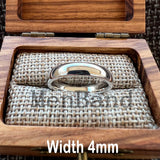 Dome High Polish Finish 2-10MM  White Tungsten Wedding Couple Rings Comfort Fit