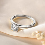 Marvelous Solitaire 1.0CT 6.5MM D Moissanite Diamond Rings  Fine Jewellery