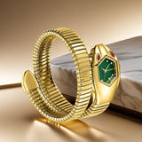 A Half-Circle Snake Shaped Best Selling Diamond Engraved Lady's Snake Watch