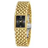 New Fashion Casual Luxury Gifts New Watches for Women Waterproof Square Dial Steel Belt Quartz Wrist Watches