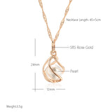 14K Gold Filled Luxury Pendant Unique Geometric Hollow Pearl Elegant Necklace for Women
