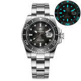 Top Brand Popular Quartz 200M Waterproof Super Luminous Luxury AD2089 Stainless Steel Silicone Strap Wristwatches