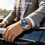 Luxury Brand NH35 100M Waterproof Sapphire Glass Blue Green Black Dial Diver Watch