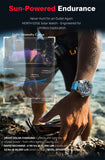 Solar Powered Luxury Quartz 316L Stainless Steel Case Waterproof 300M Dive Watch
