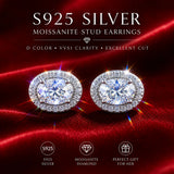 Stunning 3EX Cut Various Cuts Moissanite Earrings 0.5-2ct D Colour VVS1 S925 Silver