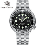Automatic Dive Stainless Steel 300m Water Resistant Ceramic Bezel Sport Tuna Watch