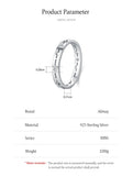 New Hollow Design Dazzling AAAA Lab Created Diamond 925 Sterling Silver Ring
