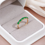 Lovely Opal Green 14K Goled Filled AAA Zircon Crystals Luxury Design Ring