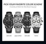 Top Brand Original Quartz Men's Wristwatch Luxury Sports Waterproof Fashion Trend High-end Leather Strap Watches