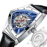 Leisure Hollow Triangle Design Fashion Automatic Movement Mechanical Mens Wristwatches. Luxury WatchesMen Gifts