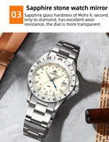 NEW Luxury Brand 38mm Stainless Steel GMT Movement Sapphire Glass 20Bar Waterproof AD2063 Diver Quartz Watches
