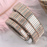 Luxury Snake Pattern Shiny Zircon Diamonds Studded Quartz Watches for Women Ladies Fashion Birthday Gift Jewellery