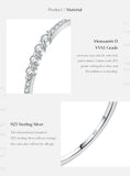 Minimalist Stackable VVS1 D Colour Moissanite Rings 925 Sterling Silver Ring