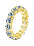 Remarkable 0.1-0.5CT VVS1 D Colour Moissanite Diamond Engagement Eternity Ring