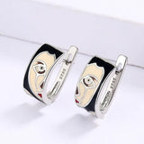 Unique Handmade Manga-style Cloisonne Joker Earrings for Women Party Jewellery