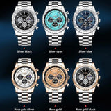 New Arrival Top Brand Luxury Quartz Waterproof Luminous Dial Date Chronograph Sports Wristwatches - The Jewellery Supermarket