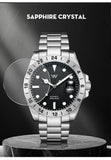 1612 Movement, 316L Stainless Steel Sapphire Crystal Glass 200m Water Resistance Watch