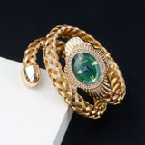 New Quartz Watch - Women Unique Snake Shape Wire Braidedn Bracelet Watches