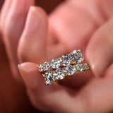 Superb GRA Certified Round Moissanite Engagement Promise Wedding Rings for Women S925 Sterling Silver Fine Jewellery