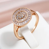 Fabulous 14K Gold Filled AAA Zircon Diamonds Full Paved Ring Fine Jewellery