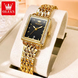 Elegant Women's Watch - Top Fashion Business Waterproof Stainless Steel Zircon Diamonds Luxury Quartz Watches