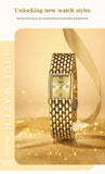 New Arrival Fashion Casual Luxury New Watches for Women Waterproof Square Dial Steel Belt Quartz Wrist Watches