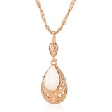 New Fashion 14K Rolled Rose Gold Glossy Owl Pattern Carving Shape Necklace For Women - Retro Fine Jewellery